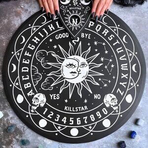 Killstar ✦ Spiritus Round Spirit Board ✦ Celestial Sun Moon Planchette Gothic